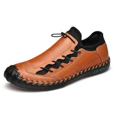 მამაკაცის ფეხსაცმელი 2021 Summer New Mens Leather Shoes Luxury Brand
